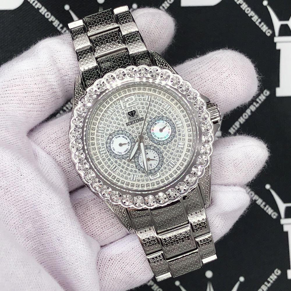 Heavy Bling Diamond Watch - IceTime with 1 Row .25cttw – HipHopBling
