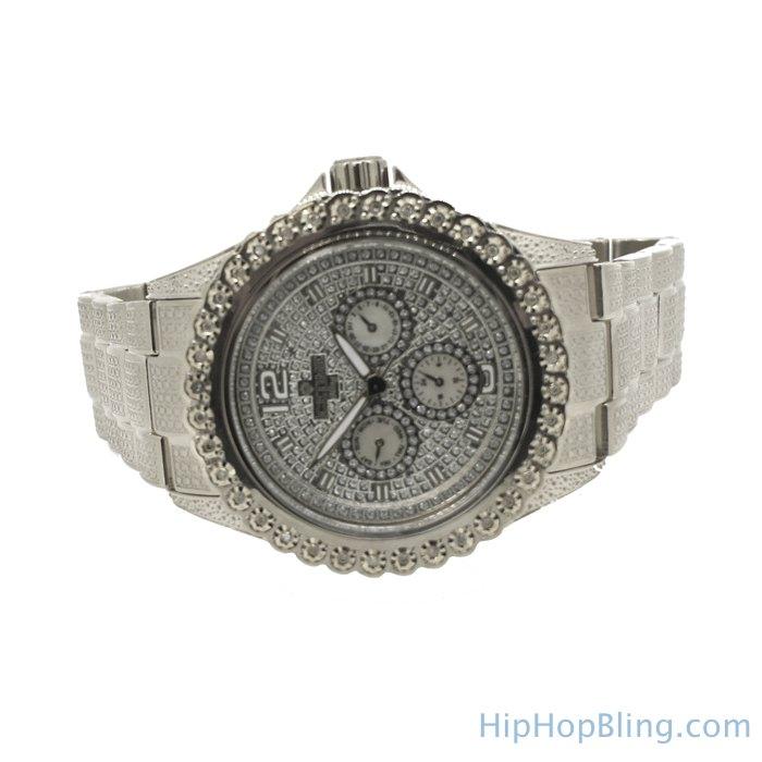 Heavy Bling 1 Row .25cttw Diamond Watch IceTime HipHopBling