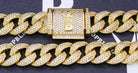 Hip Hop Bling Cuban Chain 15MM Wide White / Yellow Gold Yellow Gold 16" HipHopBling
