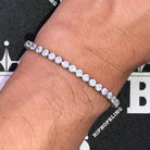 Hip Hop Bling VVS Iced Out Tennis Bracelet 4MM Yellow Gold 8" HipHopBling