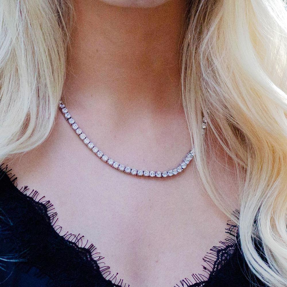 Hip Hop Bling VVS Iced Out Tennis Chain 4MM Yellow Gold 16" HipHopBling