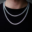 Hip Hop Bling VVS Iced Out Tennis Chain 4MM Yellow Gold 16" HipHopBling