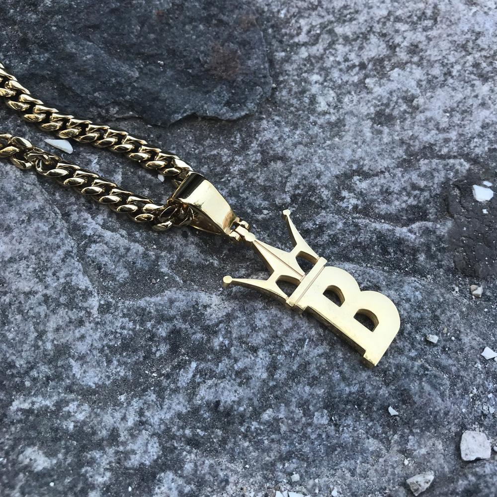 HipHopBling Classic Logo Pendant in Gold HipHopBling