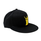 HipHopBling Crown Logo Black Cotton Snapback Hat HipHopBling
