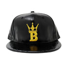 HipHopBling Crown Logo Leatherette Snapback Hat HipHopBling