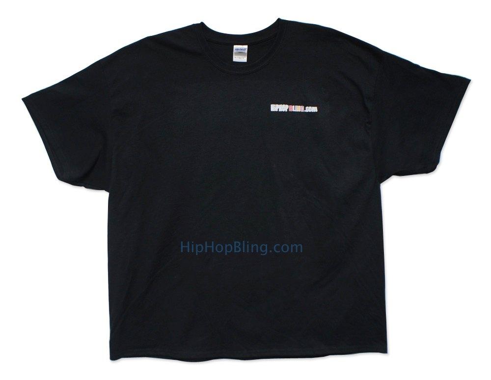 HipHopBling.com Hip Hop Bling Logo T Shirt Black L HipHopBling