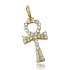 Hot Ankh Bling Bling CZ Cross in Gold HipHopBling