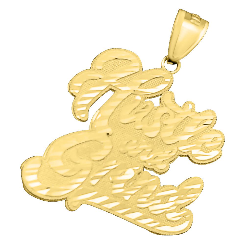 Hustle and Grind DC 10K Yellow Gold Pendant HipHopBling