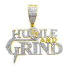 Hustle and Grind Diamond Pendant .58cttw 10K Yellow Gold HipHopBling