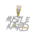 Hustle Hard 365 Diamond Pendant .78cttw 10K Yellow or White Gold 10K Yellow Gold HipHopBling