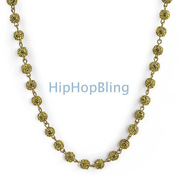 Ice Beads Lemonade Bling Bling Chain HipHopBling