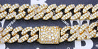 Ice Medley Cuban Bling Bling Chain 20MM White / Yellow Gold White Gold 18" HipHopBling