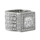 Iced Out Ring Bling Square President Style 7 HipHopBling