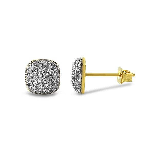 Icey Gold Bling Bling CZ Earrings HipHopBling