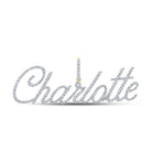 In Stock Cursive Diamond Name Pendant | 10K Yellow Gold Charlotte HipHopBling