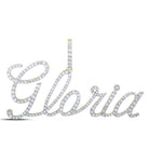 In Stock Cursive Diamond Name Pendant | 10K Yellow Gold Gloria HipHopBling