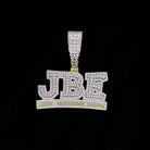 JBE Just Bruddaz Eatin CZ Hip Hop Bling Bling Pendant Yellow Gold HipHopBling