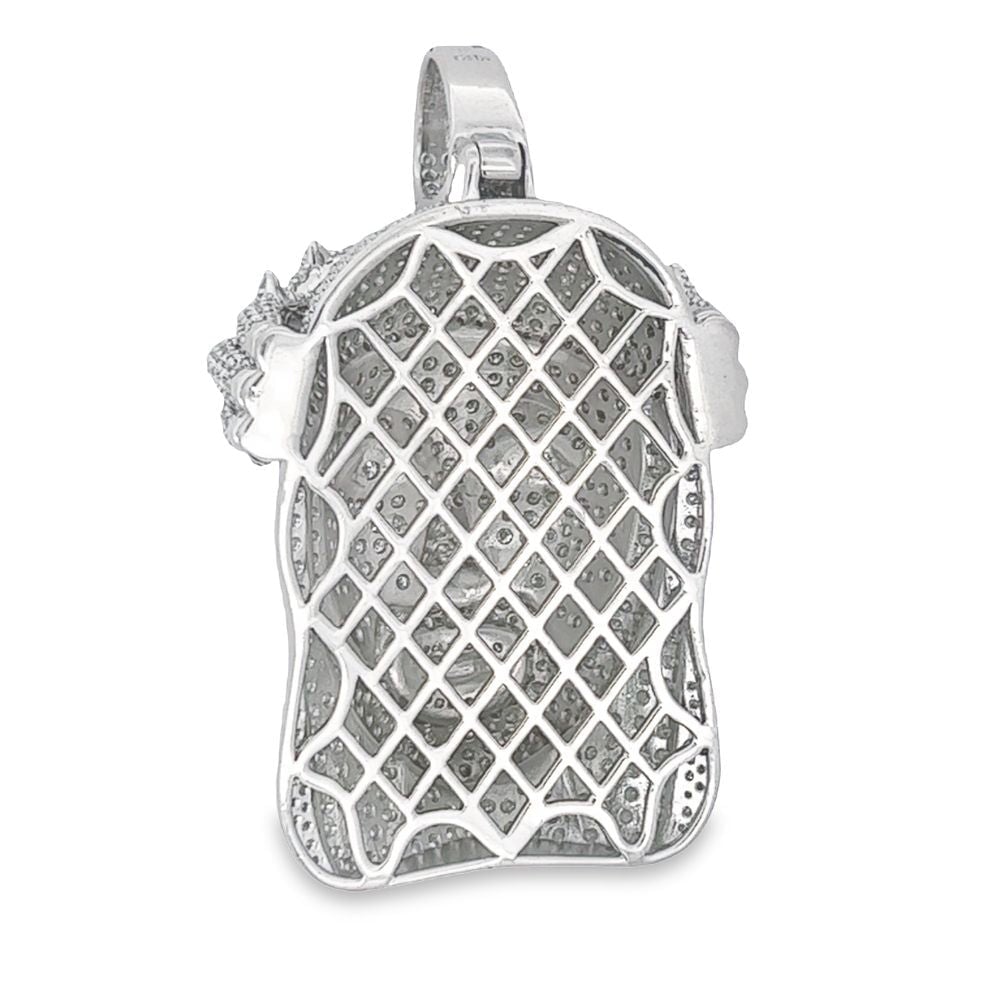 Jesus Piece VVS Moissanite Pendant 11.10cttw .925 Sterling Silver HipHopBling