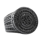 Jumbo Cluster CZ Bling Bling Ice Black Ring 7 HipHopBling