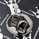 King of The World Lion CZ Hip Hop Bling Bling Pendant White Gold HipHopBling