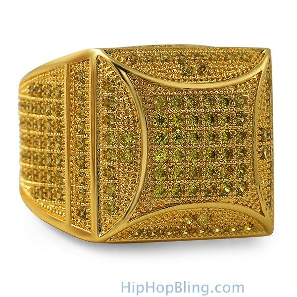 Kite Box Bling Bling Lemonade CZ Micro Pave Ring 7 HipHopBling