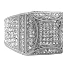 Kite Box Bling Bling Rhodium CZ Micro Pave Ring 7 HipHopBling