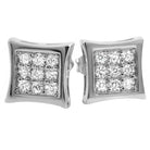 Kite Small CZ Micro Pave Earrings HipHopBling