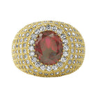 Lab Ruby Masterpiece Bling Bling Micro Pave Ring 7 HipHopBling