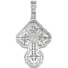 Large Clover Cross Baguette VVS Moissanite Pendant 4.86cttw .925 Sterling Silver HipHopBling