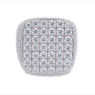 Large Cushion Iced Out VVS Moissanite Ring .925 Sterling Silver Yellow Gold 7 HipHopBling