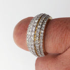 Layered 5 Row Diamond Ring 2.78cttw 10K Yellow Gold HipHopBling