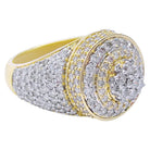 Layered Cluster 3.55cttw Diamond Ring 10K Yellow Gold HipHopBling