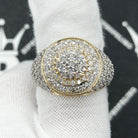 Layered Cluster 3.55cttw Diamond Ring 10K Yellow Gold HipHopBling