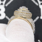 Layered Cluster 3.55cttw Diamond Ring 10K Yellow Gold HipHopBling