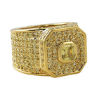 Lemonade Asscher Cut Boss Iced Out Ring 7 HipHopBling