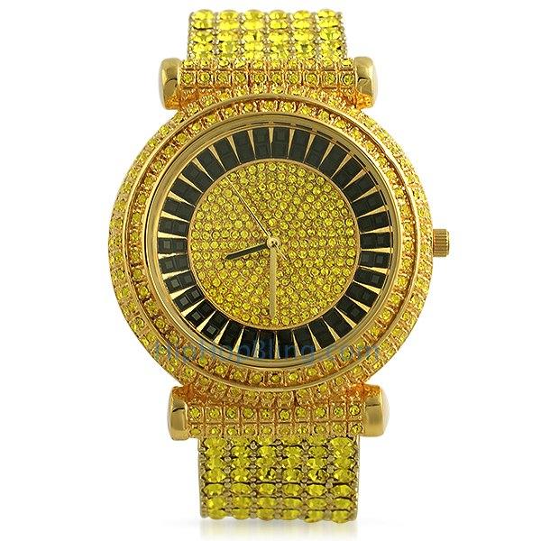 Lemonade Baguette Baller Icey Bling Bling Watch 8.5" HipHopBling