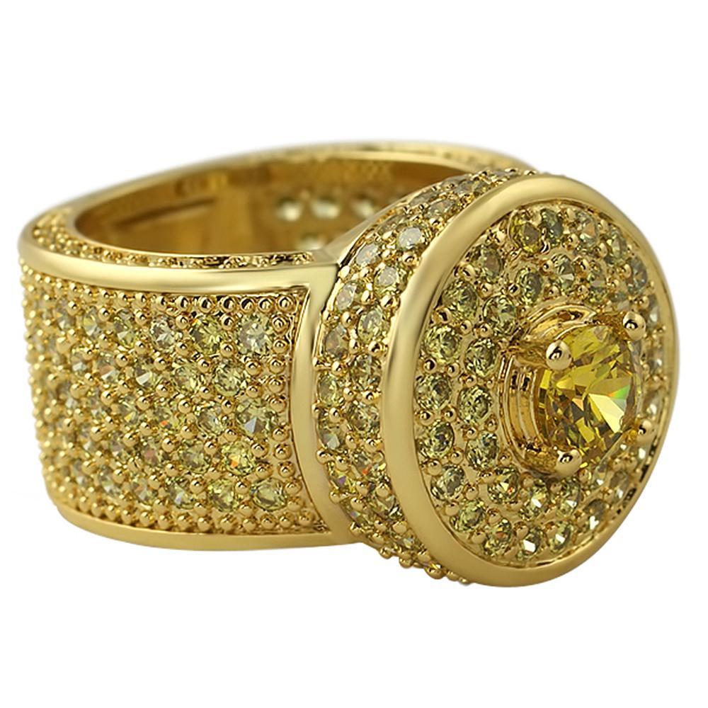 Lemonade Bling Bling Cluster CZ Ring 7 HipHopBling