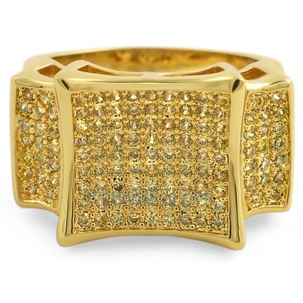 Lemonade Kite CZ Mens Bling Bling Ring 7 HipHopBling