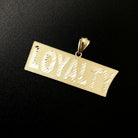Loyalty DC Plate 10K Yellow Gold Pendant HipHopBling