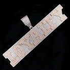Loyalty Plaque VVS CZ Hip Hop Bling Pendant White Gold HipHopBling