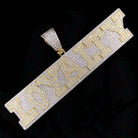 Loyalty Plaque VVS CZ Hip Hop Bling Pendant Yellow Gold HipHopBling