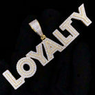 LOYALTY VVS CZ Hip Hop Bling Bling Pendant Yellow Gold HipHopBling