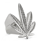 Marijuana Leaf Pot 420 Stoners Rhodium Ring 7 HipHopBling