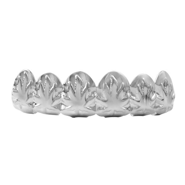 Marijuana Leaf Pot Hip Hop Grillz Top HipHopBling