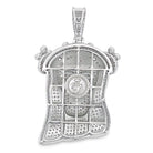 Marquis Crown Jesus VVS Moissanite Pendant 5.48cttw .925 Sterling Silver HipHopBling