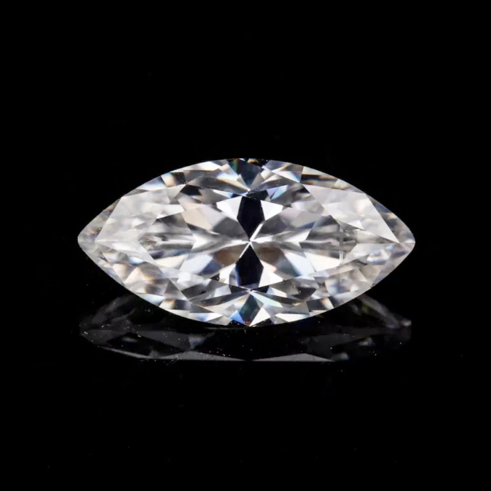 Marquise Cut Certified Moissanite Loose Stone VVS D 3.0MM X 6MM 0.30 Carats HipHopBling