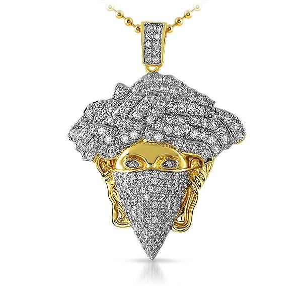 Mask Medusa Gold Bling Bling Pendant Pendant Only HipHopBling