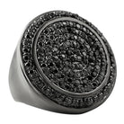 Mega Circles of Ice Black CZ Bling Bling Ring 7 HipHopBling