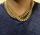 Miami Cuban Chain Yellow Gold HipHopBling