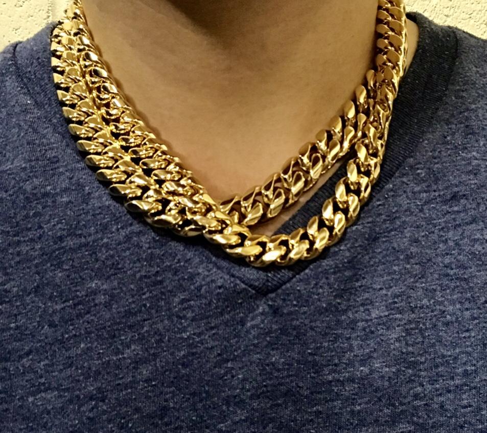 Miami Cuban Chain Yellow Gold HipHopBling